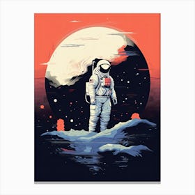 Beyond the Horizon: Astronaut's Expedition Canvas Print