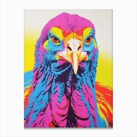 Andy Warhol Style Bird Turkey 2 Canvas Print
