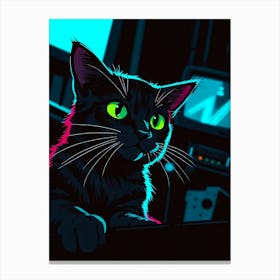 Feline Creative Cat Illustration 50 1 Canvas Print