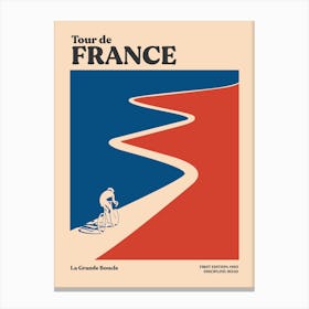 Tour De France Grand Tour Cycling Canvas Print