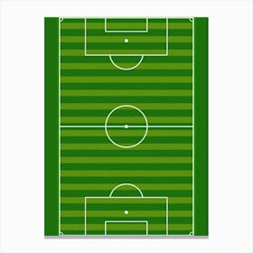 Soccer Field Vector Canvas Print