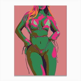 Abstract Geometric Sexy Woman (36) 1 Canvas Print