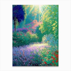 Chanticleer Garden, 1, Usa Classic Monet Style Painting Canvas Print