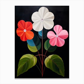 Impatiens 4 Hilma Af Klint Inspired Flower Illustration Canvas Print