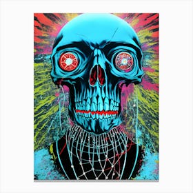 Psychedelic Skull 2 Canvas Print