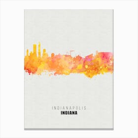 Indianapolis Indiana City watercolor Canvas Print