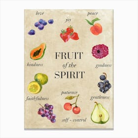 Fruit Of The Spirit Canvas Print