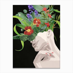 Elegant Flower Garden 1 Canvas Print