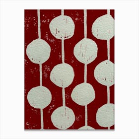 Red And White Dots Toile