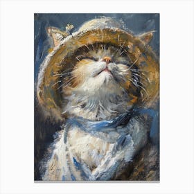 Cat In A Hat 3 Canvas Print