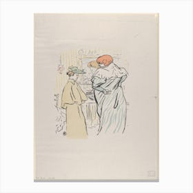 Alors Vous Êtes Sages, Henri de Toulouse-Lautrec Canvas Print