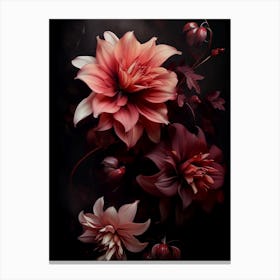 Dahlias Canvas Print