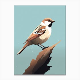 Peaceful Sparrow Serenity Canvas Print