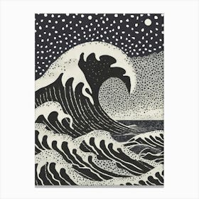 The Great Wave Off Kanagawa Reimagined In A Modern Context 1 Canvas Print