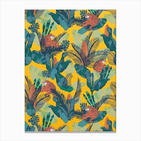 Monkeys In The Jungle Canvas Print