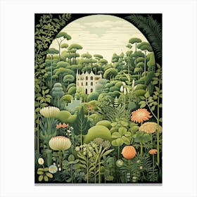 Fredriksdal Museum And Gardens Sweden Henri Rousseau Style 1 Canvas Print