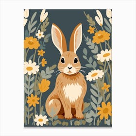 Baby Animal Illustration  Hare 4 Canvas Print