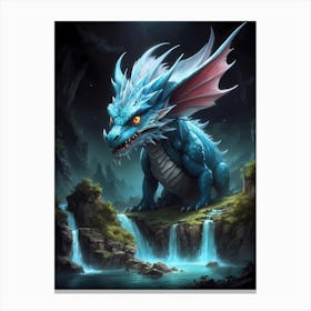 Blue Dragon 1 Canvas Print