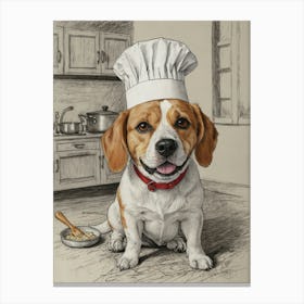 Chef Dog Canvas Print