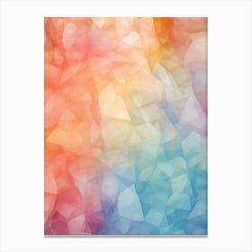 Colourful Abstract Geometric Polygons 8 Canvas Print