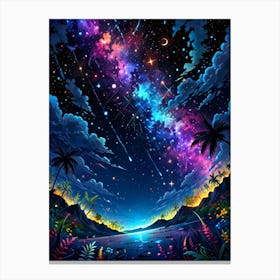 Sky With Stars 2 Canvas Print