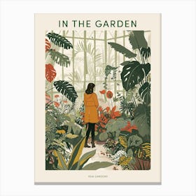 In The Garden Poster Kew Gardens England 7 Canvas Print