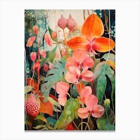 Tropical Plant Painting Hoya Plant Canvas Print