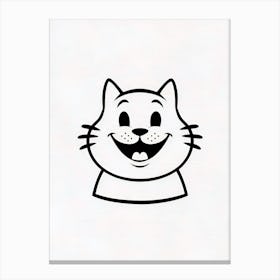 Cat Face Canvas Print