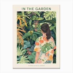 In The Garden Poster Montreal Botanical Gardens 2 Canvas Print