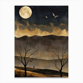 Moon In The Sky 1 Canvas Print