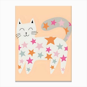 Cat With Stars Canvas Print