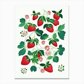 Wild Strawberries, Plant, Tarazzo Canvas Print