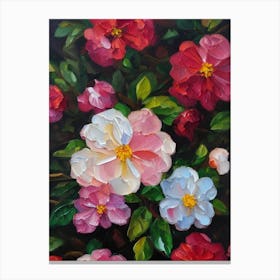 Jasmine Still Life Oil Painting Flower Canvas Print