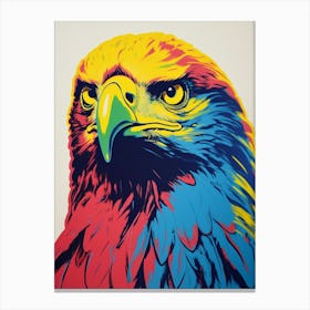Andy Warhol Style Bird Golden Eagle Canvas Print