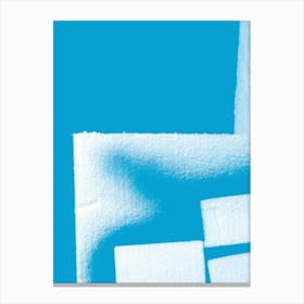 Abstract Tropical Blue Cocktail Concept Canvas Print