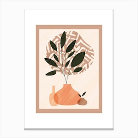 Decorative Potted Plant Canvas Print