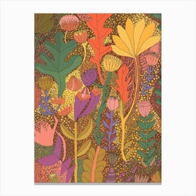 Autumn Symphony A vibrant, detailed pattern of autumn foliage in warm hues, celebrating nature's beauty.
Perfect for a living room or creative workspace to add warmth and artistic flair. Canvas Print