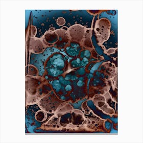 Alcohol Ink Blue, Light Blue, Dark Blue Canvas Print