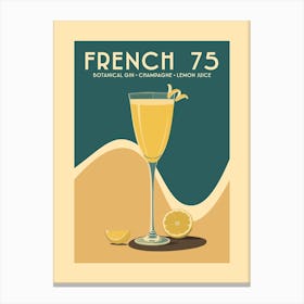 French 75 Cocktail Canvas Print