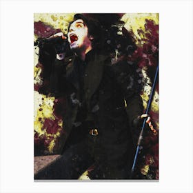 Smudge Of Gerard Way Live Canvas Print