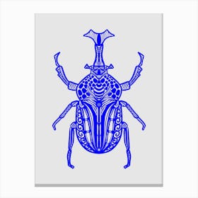 Beetle Pattern Canvas Print