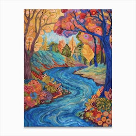 Autumn River 1 Canvas Print