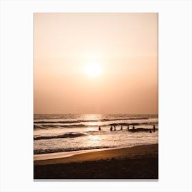Sunset Beach 1 Canvas Print