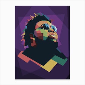 Rod Wave Pop Art WPAP Canvas Print