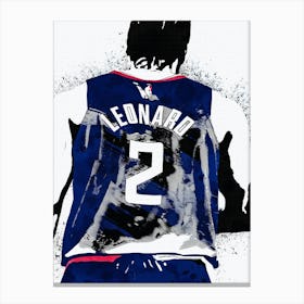 Kawhi Leonard La Clippers 2 Canvas Print