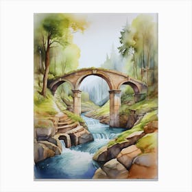 Roman stone bridge.2 Canvas Print
