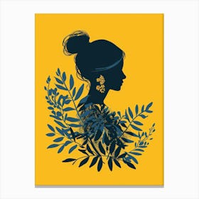 Silhouette Of A Woman 54 Canvas Print