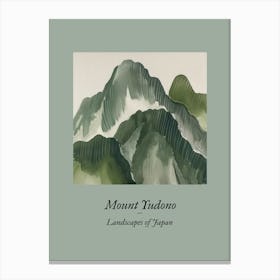 Landscapes Of Japan Mount Yudono 45 Canvas Print