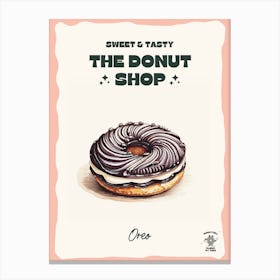 Oreo Donut The Donut Shop 0 Canvas Print