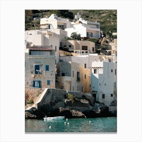 Beachside Town In Sicily Canvas Print